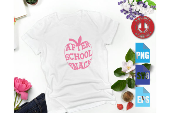After School Snack Svg T-shirt: A Versatile Graphic Design Asset for Crafts and Branding