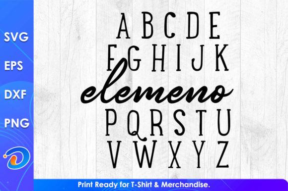 Alphabet Elemeno Teacher’s Day SVG Files for Crafts & Graphics