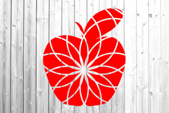 Apple Mandala Teacher: A Versatile Graphic Design Asset for Crafts