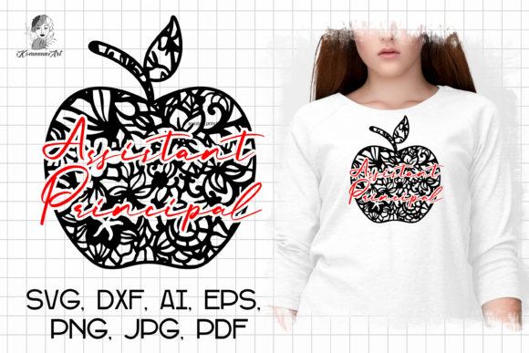 Assistant Principal SVG Mandala Apple – A Versatile Graphic for Crafts & Graphics