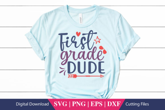 First Grade Dude School SVG File: A Versatile Graphic Design Asset for Crafts and Branding