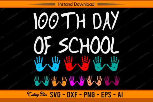 Kids 100 Days of School: A Versatile Graphic Design Asset for Crafts and Digital Sellers