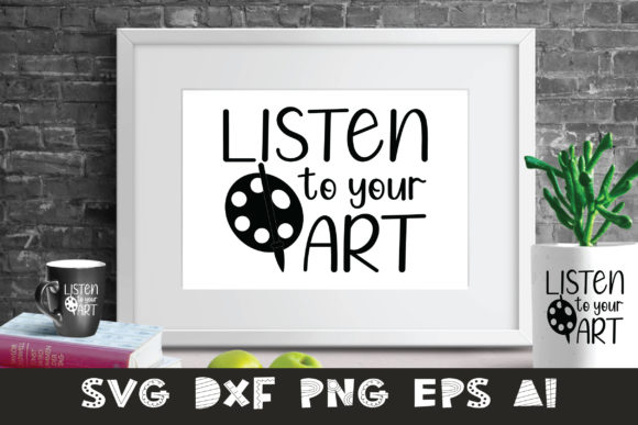 Listen to Your Art: A Versatile Graphic Design Asset for Crafts and Branding