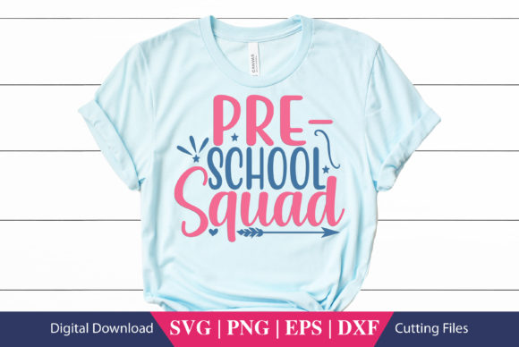 Pre-school Squad SVG File: A Versatile Graphic Design Asset for Crafts and Creative Branding