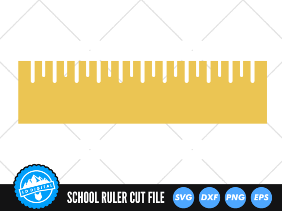 Ruler SVG School Ruler SVG: A Practical Graphic Design Asset for Crafts and Merch