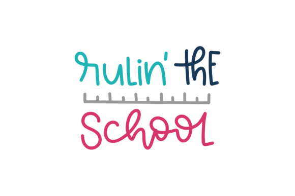 Rulin the School SVG Cut File: A Versatile Graphic Design Asset for Crafts