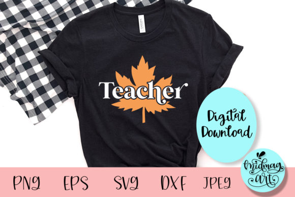 Teacher Fall SVG – A Versatile Graphic Design Asset for Seasonal Crafts