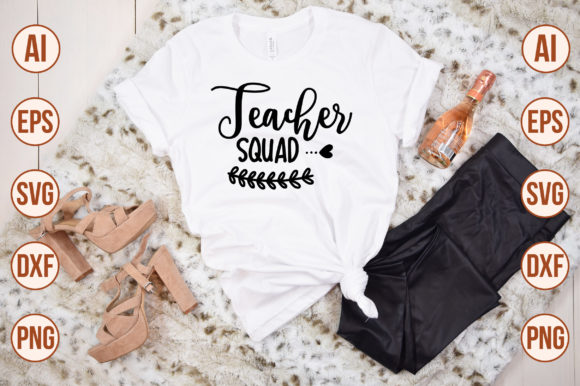 Teacher Squad Svg: A Versatile Graphic Design Asset for Crafts and Local Branding