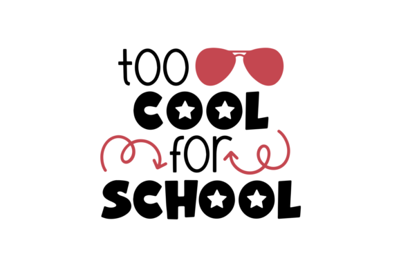 Too Cool for School: A Graphic Design Asset for Crafts and Creative Branding