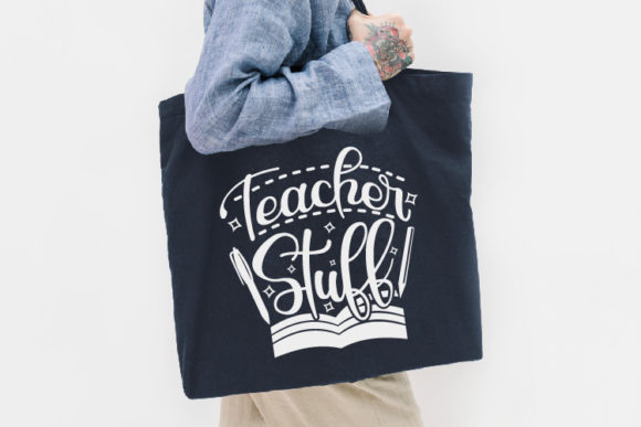 Tote Bag SVG Teacher Stuff: A Versatile Graphics Asset for Crafts and Creative Projects